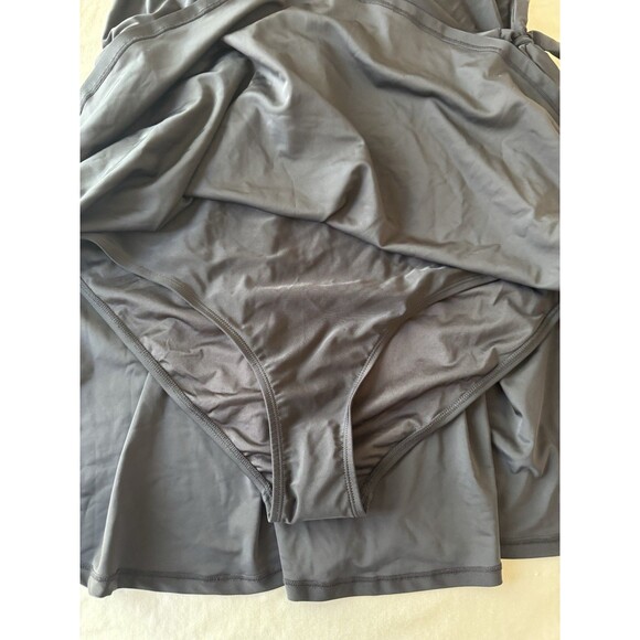 Ocean Blues Women's swimsuit V-Neck One Piece Swim dress Halter Wrap size 3XL - Picture 9 of 12